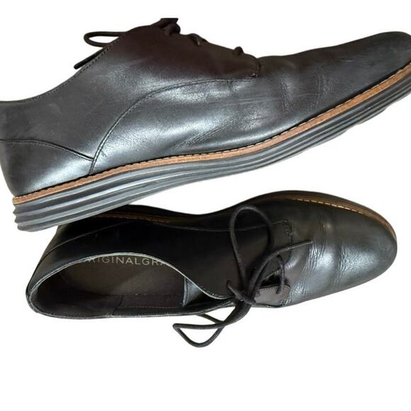 "Cole Haan"Original Grand Mens Lace Up Shoe SZ 8.5 Butter Soft Leather MINT COND - Picture 2 of 9